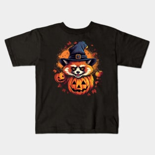 Red Panda Halloween Kids T-Shirt